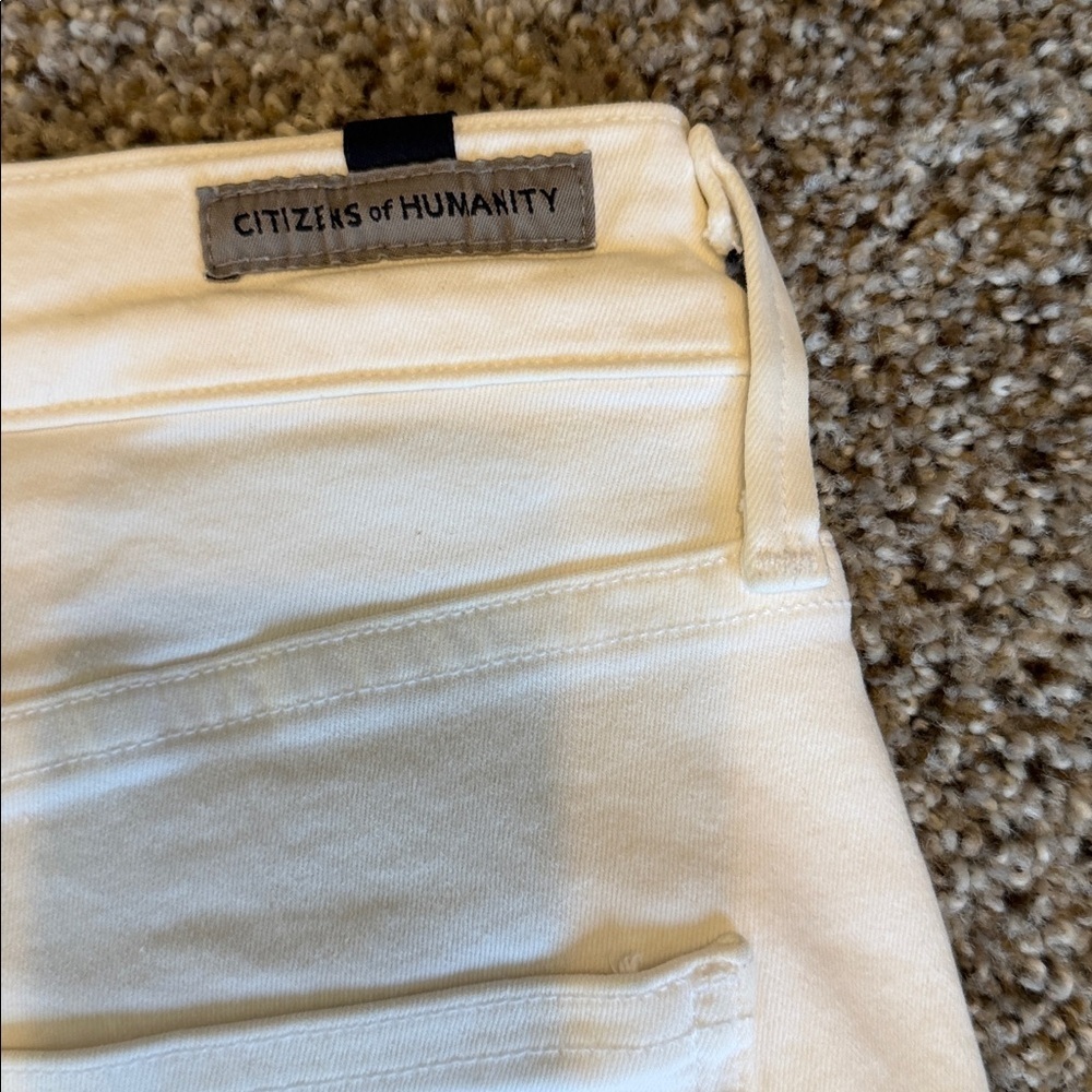 Citizens of Humanity White Rocket Crop High Rise Skinny Jeans, size 29, NWOT - Picture 9 of 9